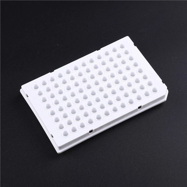 Pjanċi tal-PCR li Jintremew 0.2ml Pjanċa tal-PCR 384 Well B'Semi Falda
