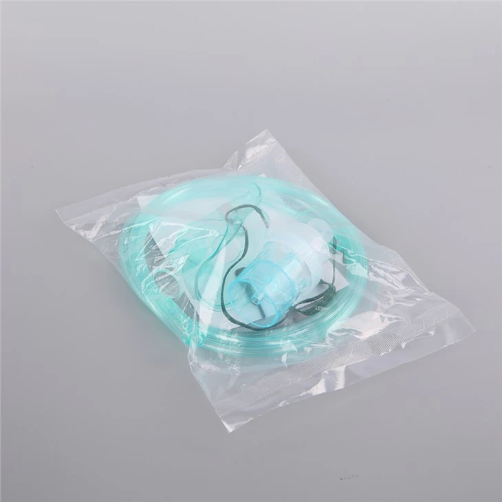 Assigurazzjoni tal-Kwalità Użu Mediku Għall-Adulti Li Ma Rebreathing Pvc Trasparenti Nebulizer Ossiġnu Maskra